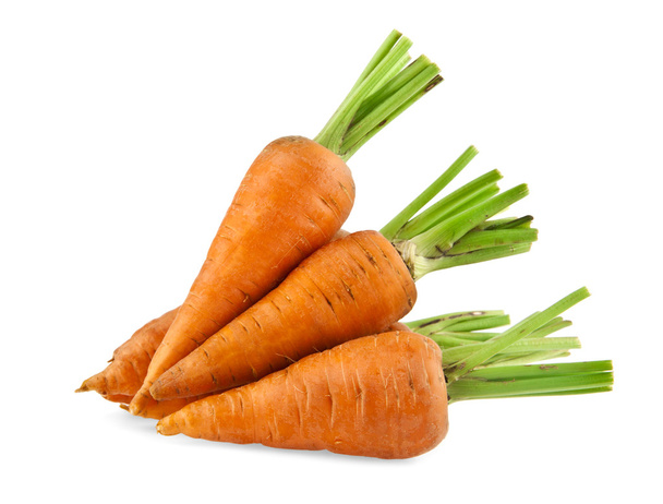 Karotten auf Weiß - Foto, Bild