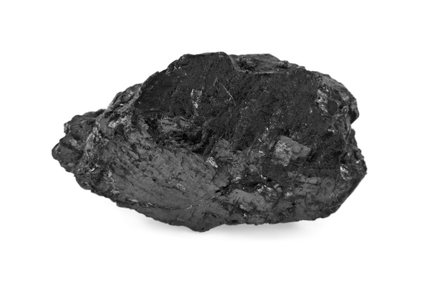 węgla kamiennego na biały - Zdjęcie, obraz