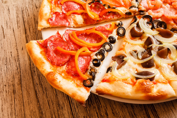 Tasty pizza closeup - Foto, Imagen