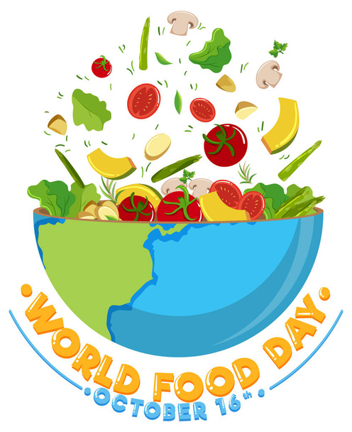 World Food Day Banner Design illustration - Vektori, kuva
