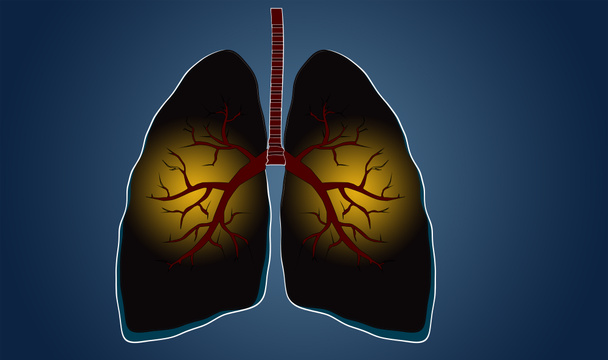 virtual Lungs. Healthcare hospital service concept stock photo. - Photo, Image