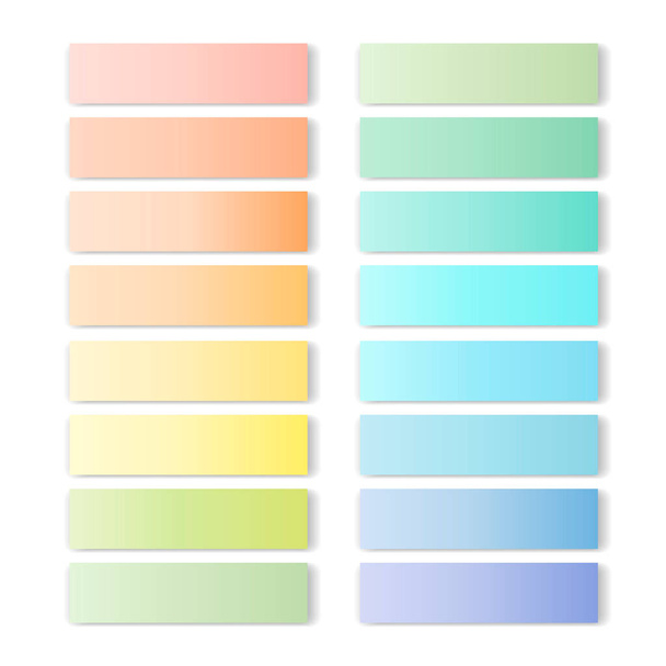 Vibrant and smooth pastel gradient set - Vecteur, image