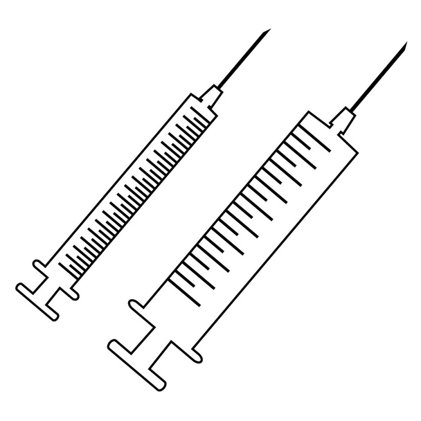 Imagem de uma seringa hipodérmica
. - Vetor, Imagem