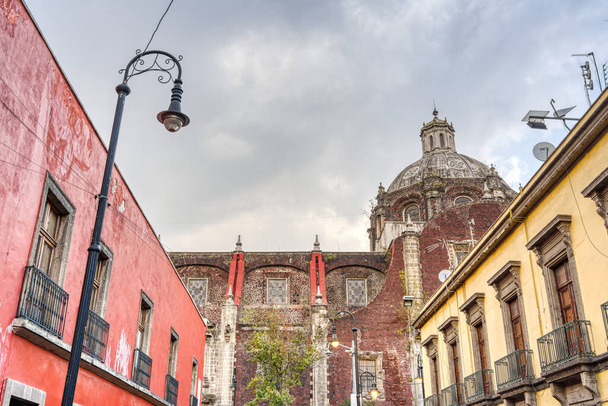 Mexico City, Mexico - January 2022 : Historical center in wintertime. - Photo, Image