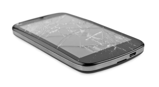 Smartphone mobile con schermo rotto
 - Foto, immagini