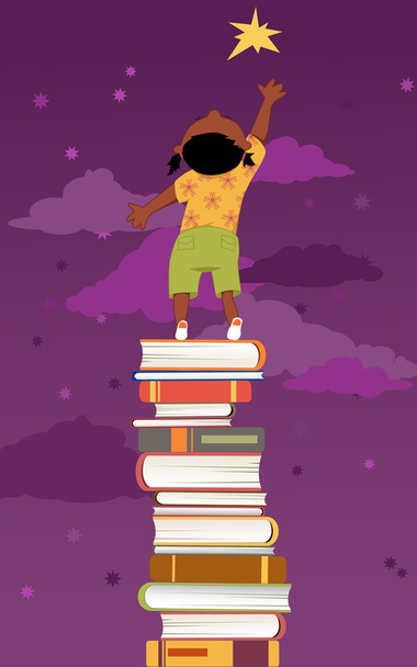 Важливість читання для розвитку дітей
 - Вектор, зображення