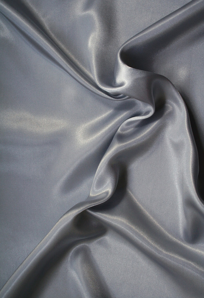 glatte elegante graue Seide als Hintergrund - Foto, Bild