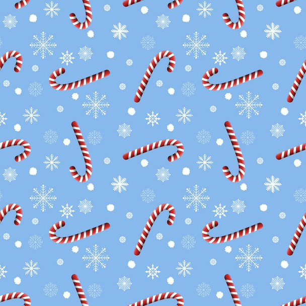 Winter festive seamless Christmas mint candy pattern for kids clothes print and accessories and notebooks and wrapping paper and new year gift box. High quality illustration - Foto, Imagen