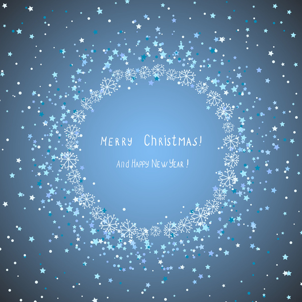 Frame with snowflakes - Vector, Image