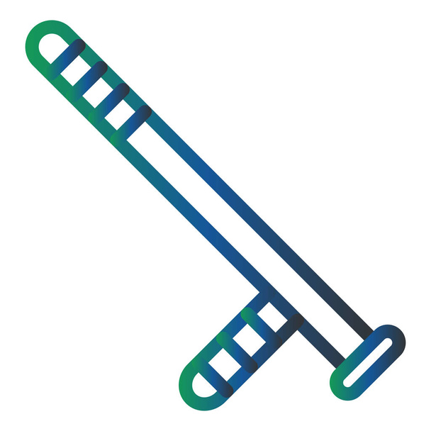 police baton icon. simple web illustration - Vector, Image