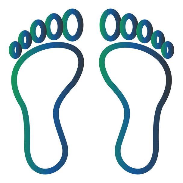 Footprint icon vector illustration - Vector, Image