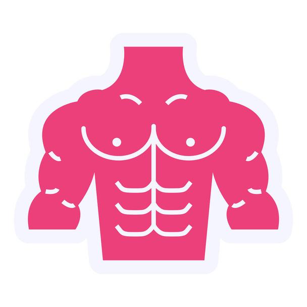 Six Pack body icon. vector illustration  - Vector, Image