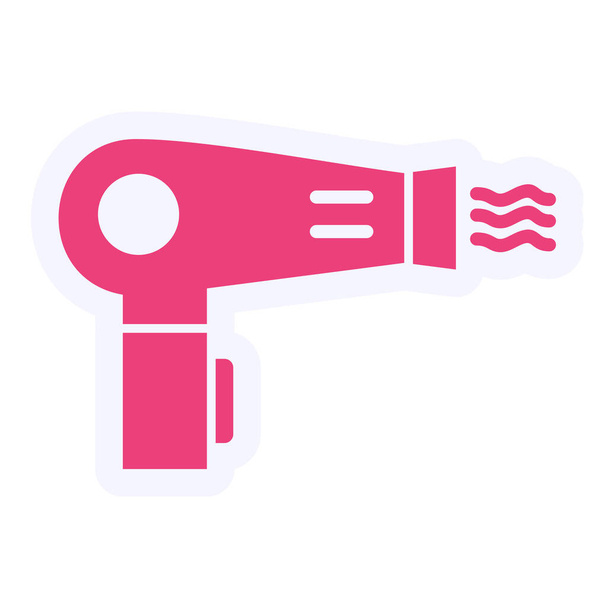 secador de cabelo. ícone web ilustração simples - Vetor, Imagem