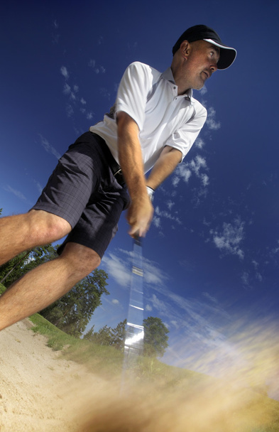golfa, strzelanie piłeczki do golfa - Zdjęcie, obraz