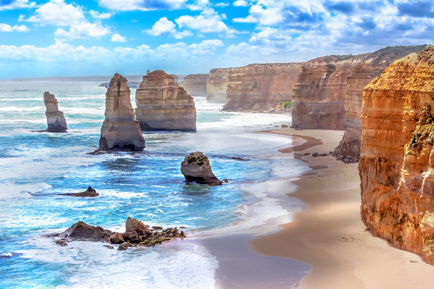 Dwunastu apostołów wzdłuż Great Ocean Road w Australii - Zdjęcie, obraz