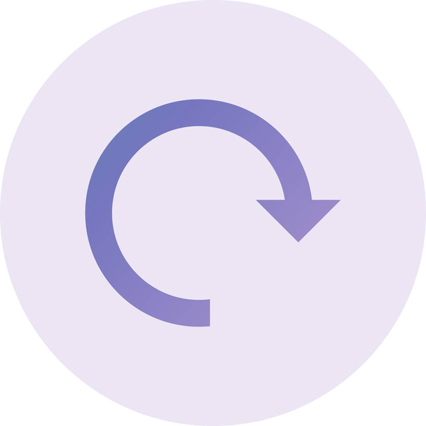 reload icon, simple web illustration - Vector, Imagen