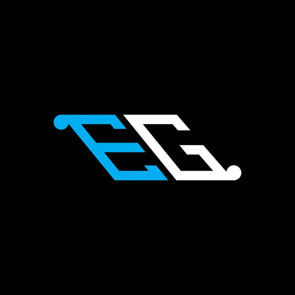 EG letter logo creative design with vector graphic - Διάνυσμα, εικόνα