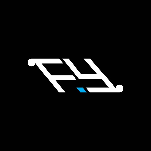 FY lettre logo design créatif avec graphique vectoriel - Vecteur, image