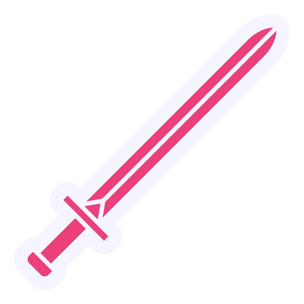 Sword Vector Glyph Icon Design - Vecteur, image