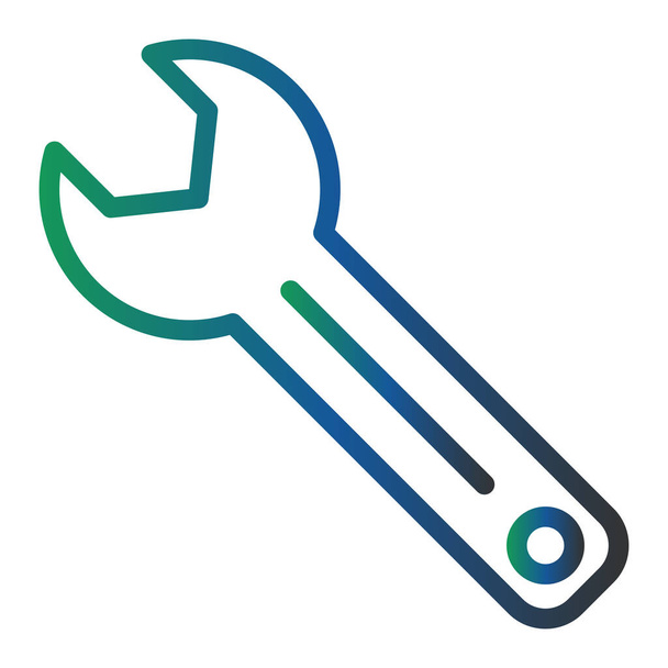 Een moersleutel. web icoon eenvoudige illustratie - Vector, afbeelding