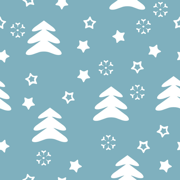 Vector seamless pattern winter, christmas - Vetor, Imagem