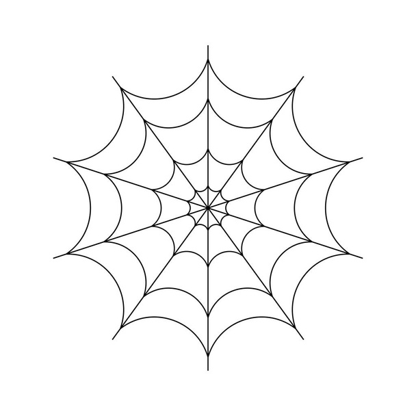 Spider web vector eps icon. Spider web on white background. - Vektor, kép