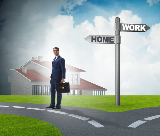 El concepto de negocio de la vida laboral o del equilibrio doméstico - Foto, Imagen