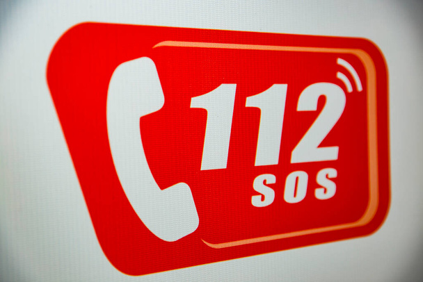 Emergency number 112 (Moldavian version of 911) - Photo, image