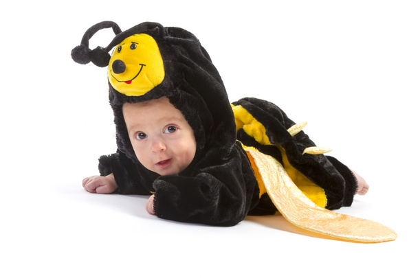 erkek bebek arı gibi giyinmiş  - Fotoğraf, Görsel