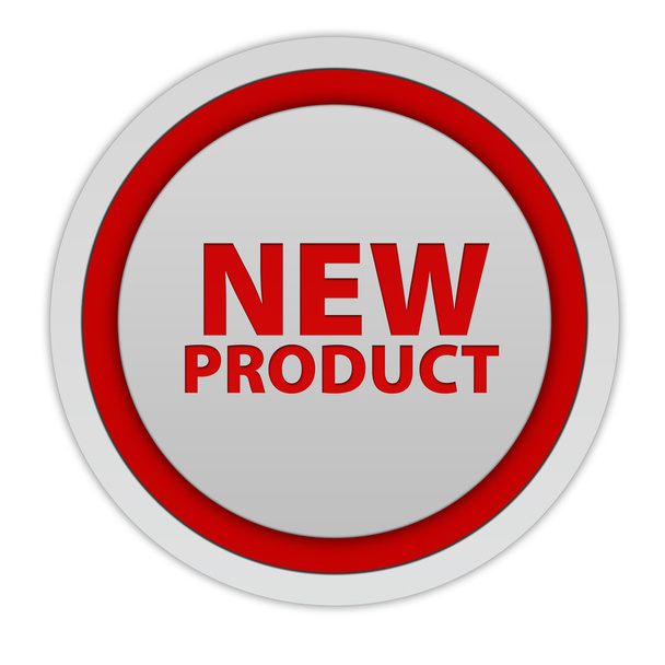new product circular icon on white background - Zdjęcie, obraz