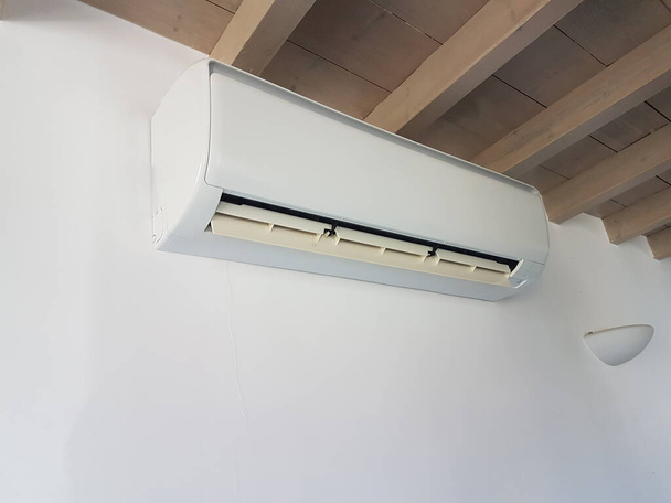 air condition aircondition air-condition on the white wall  modern dievice - Foto, Bild
