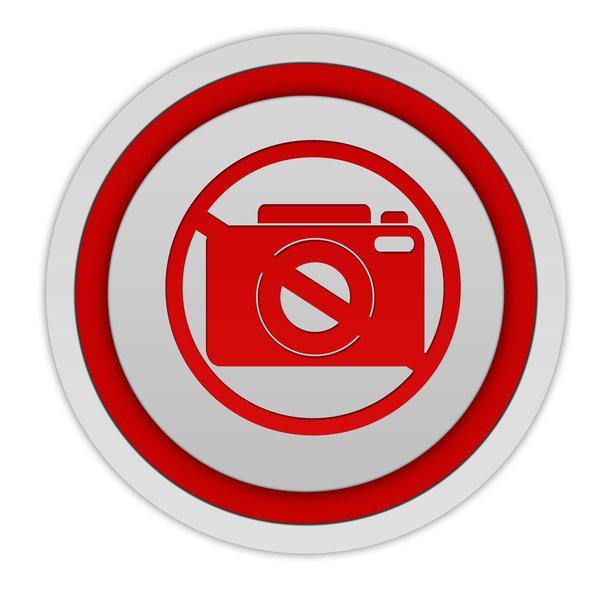 Заборонити зйомку кругової піктограми на білому тлі
 - Фото, зображення