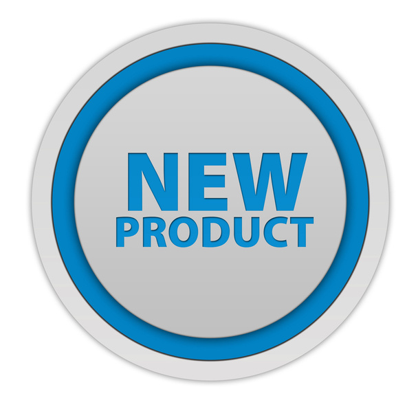 new product circular icon on white background - Φωτογραφία, εικόνα