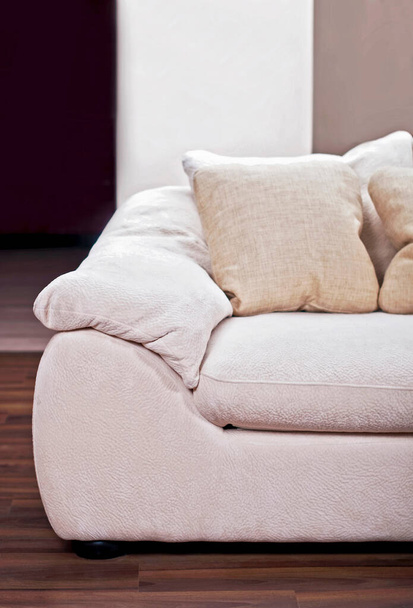 sofa in the interior of a modern apartment - Фото, зображення