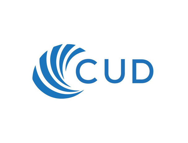 CUD Letter Logo Design auf weißem Hintergrund. CUD kreativen Kreis Brief Logo-Konzept. CUD-Buchstabendesign. - Vektor, Bild