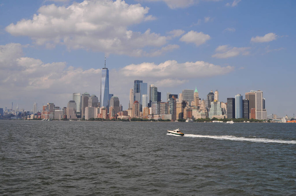 Manhattan skyscrapers skyline in New York, USA - Fotó, kép