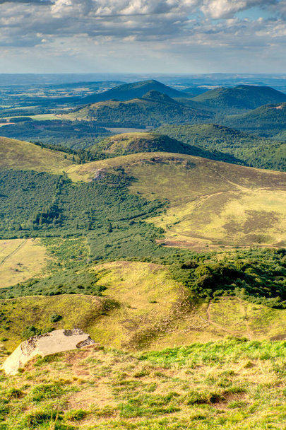 beautiful landscape in  Auvergne, historical region of France - 写真・画像