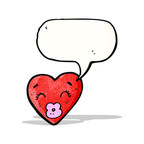 love heart cartoon character - Vector, Image