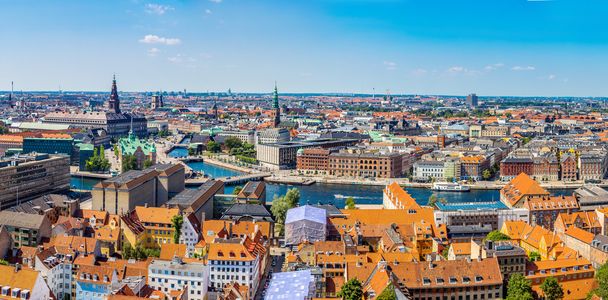 View of Copenhagen panorama - Фото, зображення