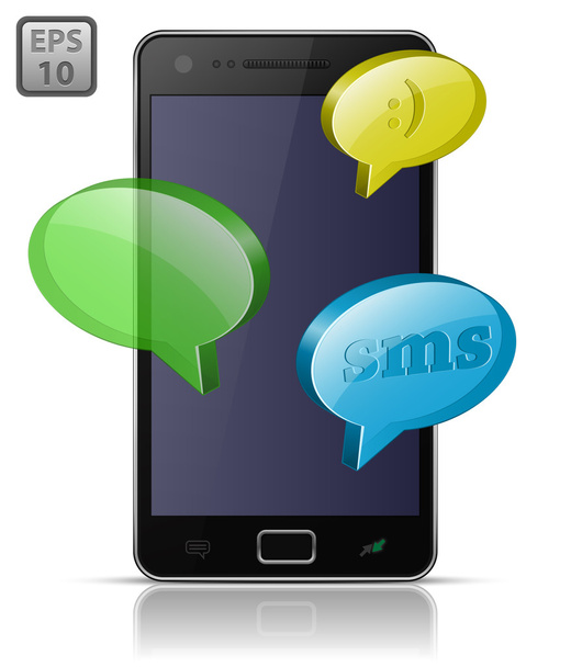 Envío y recepción de mensajes SMS
 - Vector, imagen