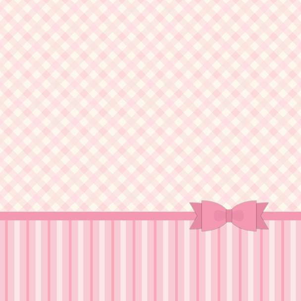 Pattern with ribbon and bow - ベクター画像