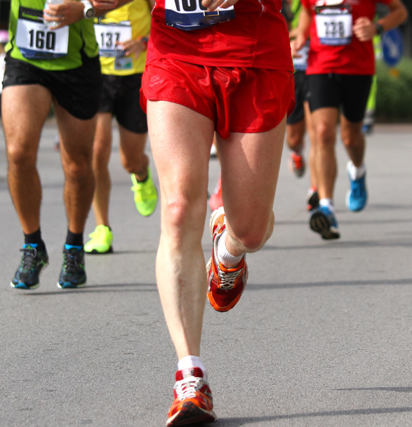 Athletes during the marathon - Photo, Image