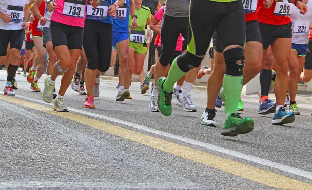 Sportolók a maraton alatt - Fotó, kép