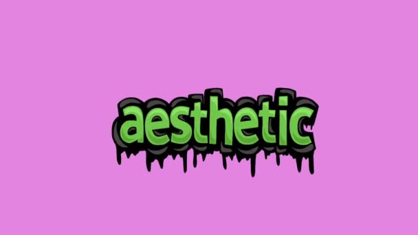 Roze scherm animatie video geschreven AETHETIC - Video