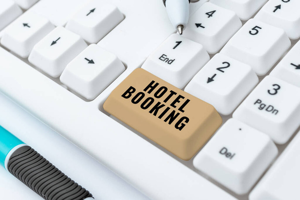 Text caption presenting Hotel Booking, Business approach Online Reservations Presidential Suite De Luxe Hospitality -48550 - Zdjęcie, obraz