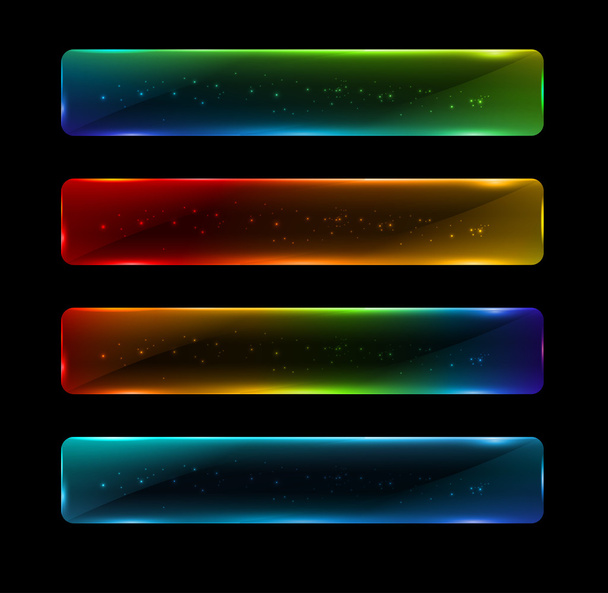 Abstract colorful glowing options. - Vector, Image