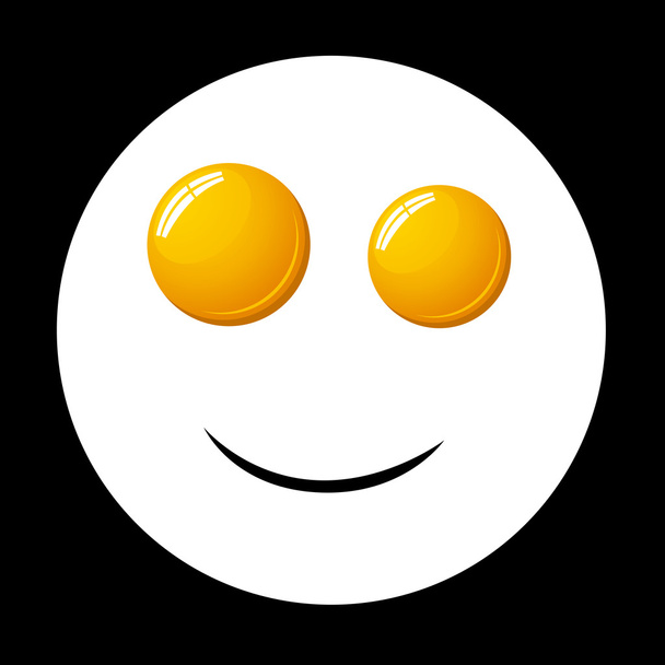 Hymyile paistettu muna
 - Vektori, kuva