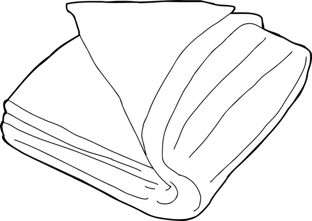 Desenho de tecido dobrado
 - Vetor, Imagem