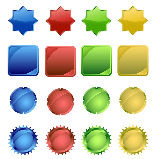 Diferentes logotipos coloridos
 - Foto, imagen
