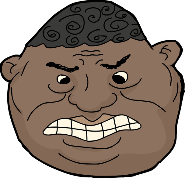 Angry Face Avatar - Vector, Image